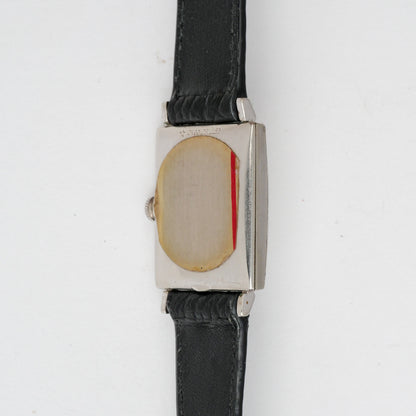 LONGINES 10K WHITE GOLD FILLED & DIAMONDS HOUR MARKERS REF. 3700-528