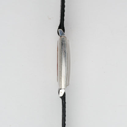 LONGINES 10K WHITE GOLD FILLED & DIAMONDS HOUR MARKERS REF. 3700-528