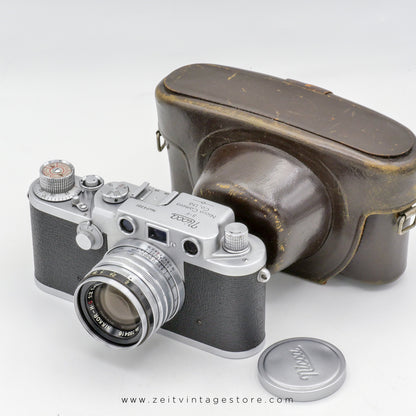 NIKON NICCA 3-F + NIKKOR-H.C 50mm F2 (LEICA M39 MOUNT) RANGEFINDER 94381