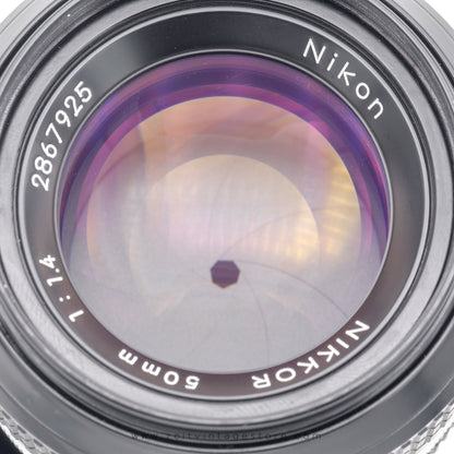 NIKON NIKKOR 50MM F1.4 (NIKON F MOUNT) MANUAL FOCUS LENS