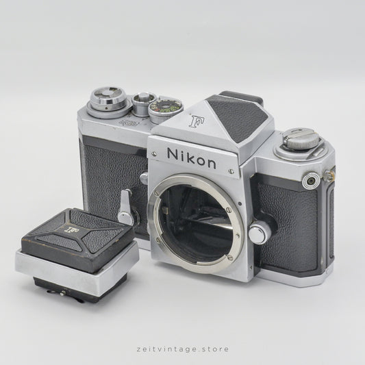 NIKON F + STANDARD PRISM + WAIST-LEVEL FINDER