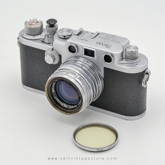 NIKON NICCA 3-F + NIKKOR-H.C 50mm F2 (LEICA M39 MOUNT) RANGEFINDER