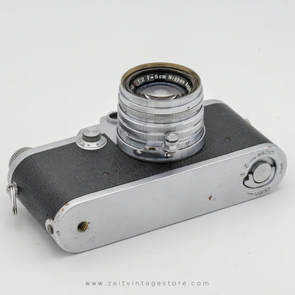 NIKON NICCA 3-F + NIKKOR-H.C 50mm F2 (LEICA M39 MOUNT) RANGEFINDER