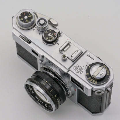 NIKON S2 NIPPON KOGAKU + NIKKOR-S.C 50MM F1.4 RANGEFINDER 6194485