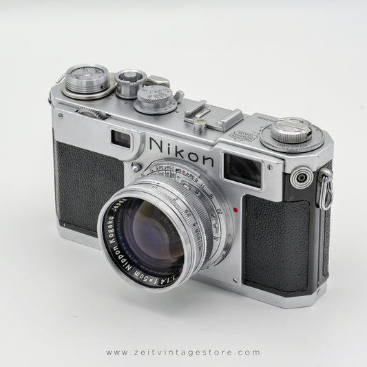 NIKON S2 NIPPON KOGAKU + NIKKOR-S.C 50MM F1.4 RANGEFINDER 6153553