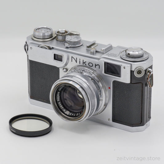 NIKON S2 NIPPON KOGAKU + NIKKOR-H.C 50MM F2 RANGEFINDER