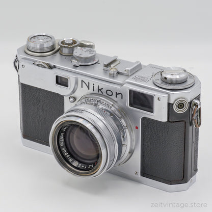 NIKON S2 NIPPON KOGAKU + NIKKOR-H.C 50MM F2 RANGEFINDER