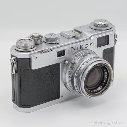 NIKON S2 NIPPON KOGAKU + NIKKOR-H.C 50MM F2 RANGEFINDER