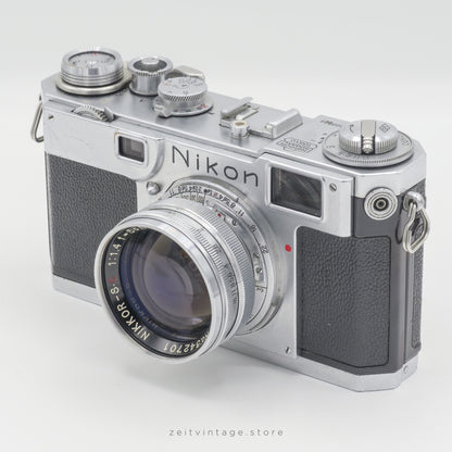 NIKON S2 NIPPON KOGAKU + NIKKOR-S.C 50MM F1.4 RANGEFINDER