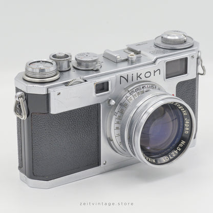 NIKON S2 NIPPON KOGAKU + NIKKOR-S.C 50MM F1.4 RANGEFINDER