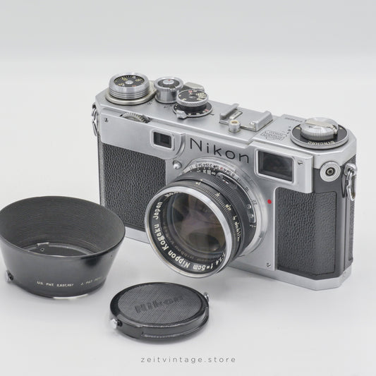 NIKON S2 BLACK DIAL + NIKKOR-S.C 50MM F1.4 RANGEFINDER