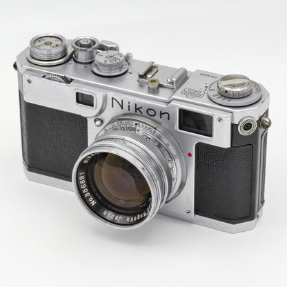 NIKON S2 NIPPON KOGAKU + NIKKOR-S.C 50MM F1.4 RANGEFINDER 6154620