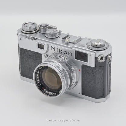 NIKON S2 NIPPON KOGAKU + NIKKOR-S.C 50MM F1.4 RANGEFINDER