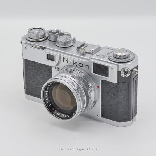 NIKON S2 NIPPON KOGAKU + NIKKOR-S.C 50MM F1.4 RANGEFINDER