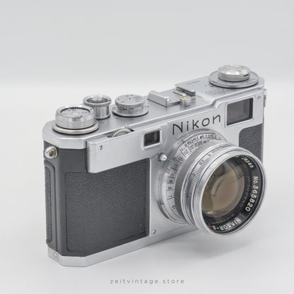 NIKON S2 NIPPON KOGAKU + NIKKOR-S.C 50MM F1.4 RANGEFINDER