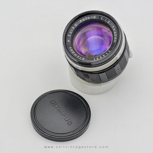 OLYMPUS H.ZUIKO 42MM F1.2 AUTO-S (OLYMPUS PEN F/FT/FV) MANUAL FOCUS STANDARD LENS