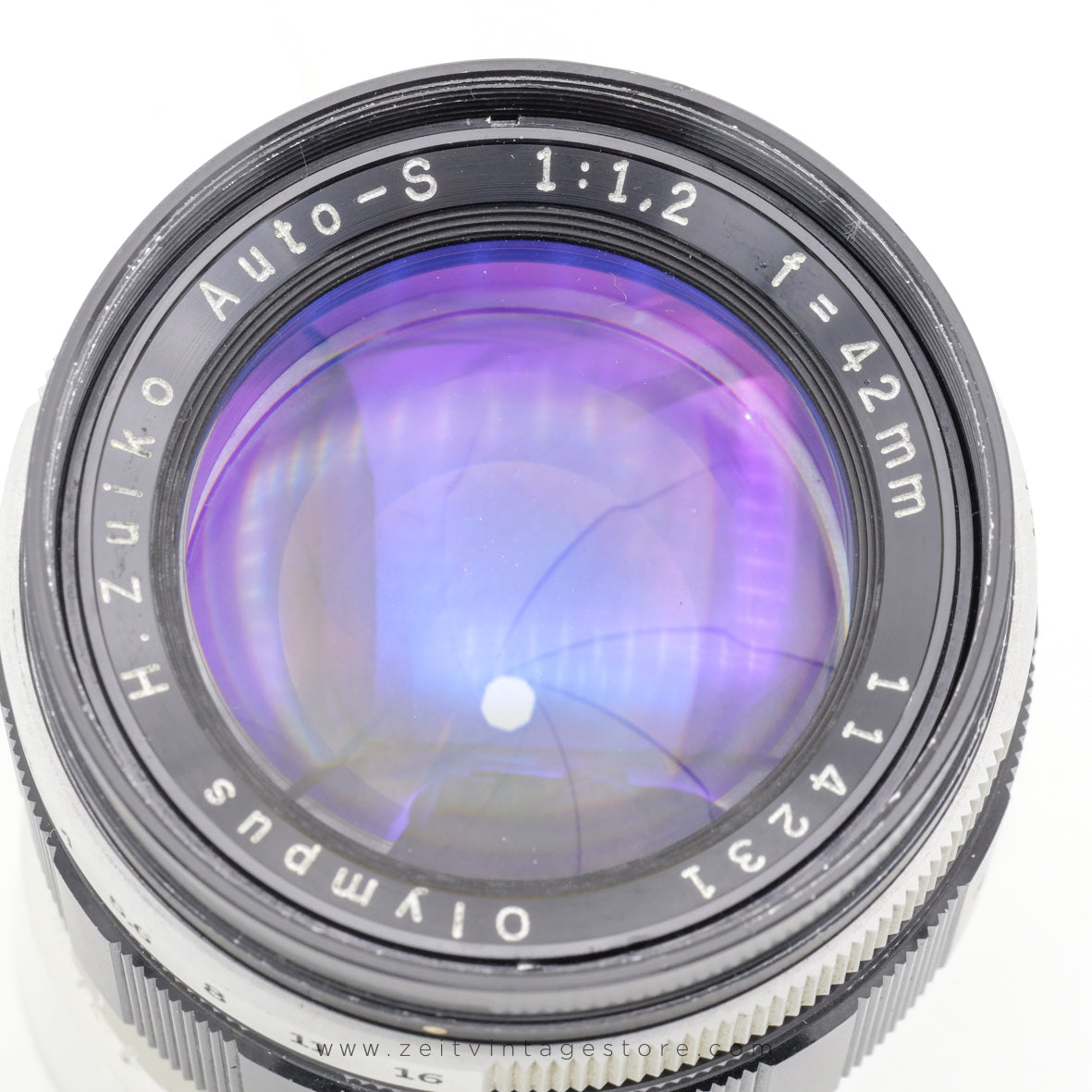 OLYMPUS H.ZUIKO 42MM F1.2 AUTO-S (OLYMPUS PEN F/FT/FV) MANUAL FOCUS STANDARD LENS