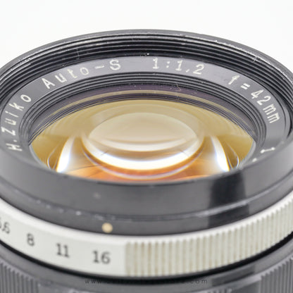 OLYMPUS H.ZUIKO 42MM F1.2 AUTO-S (OLYMPUS PEN F/FT/FV) MANUAL FOCUS STANDARD LENS