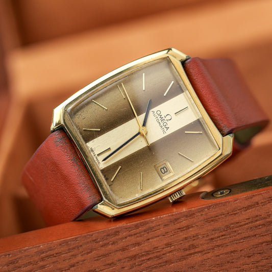 OMEGA DE VILLE AUTOMATIC TWO-TONE GOLD DIAL REF. 162.048