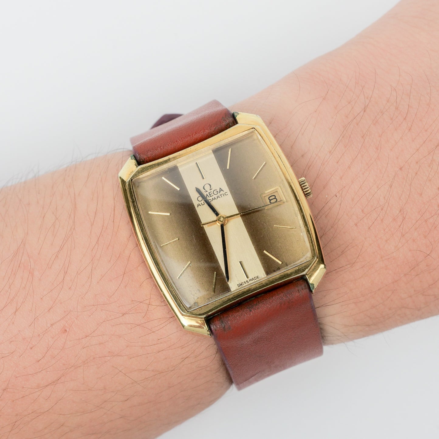 OMEGA DE VILLE AUTOMATIC TWO-TONE GOLD DIAL REF. 162.048