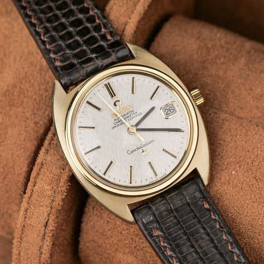 OMEGA CONSTELLATION AUTOMATIC CHRONOMETER  GOLD CAP REF. 168.017