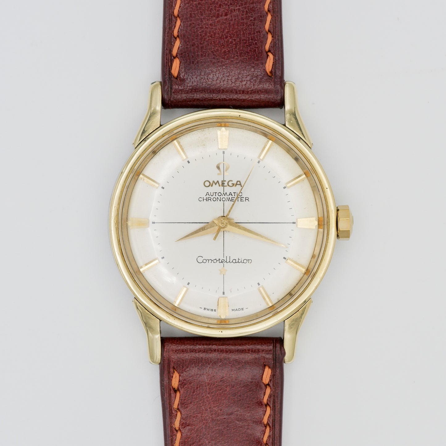 OMEGA CONSTELLATION CHRONOMETER AUTOMATIC "PIE PAN" GOLD CAPPED REF. 14900-61-SC