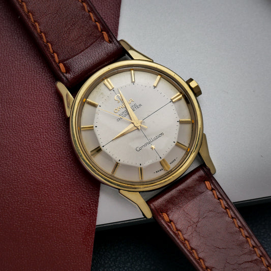 OMEGA CONSTELLATION CHRONOMETER AUTOMATIC "PIE PAN" GOLD CAPPED REF. 14900-61-SC