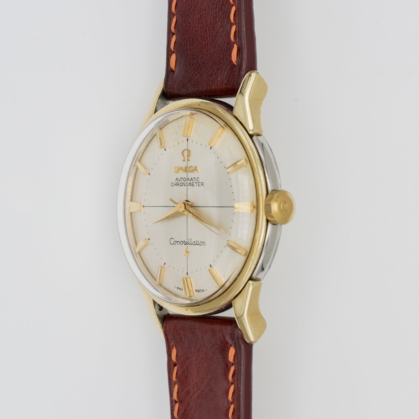 OMEGA CONSTELLATION CHRONOMETER AUTOMATIC "PIE PAN" GOLD CAPPED REF. 14900-61-SC