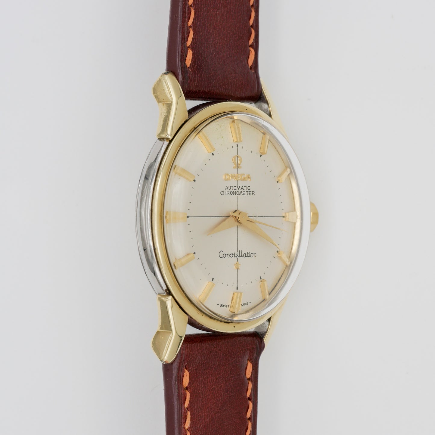 OMEGA CONSTELLATION CHRONOMETER AUTOMATIC "PIE PAN" GOLD CAPPED REF. 14900-61-SC