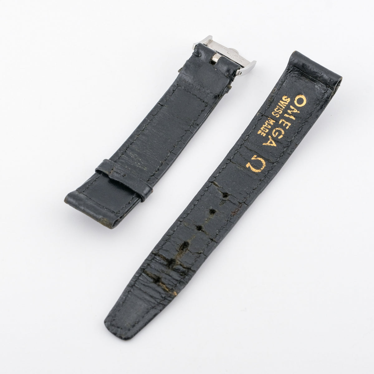 OMEGA LEATHER STRAP + STEEL BUCKLE