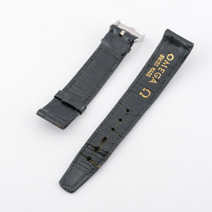OMEGA LEATHER STRAP + STEEL BUCKLE