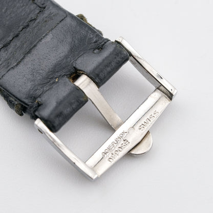 OMEGA LEATHER STRAP + STEEL BUCKLE