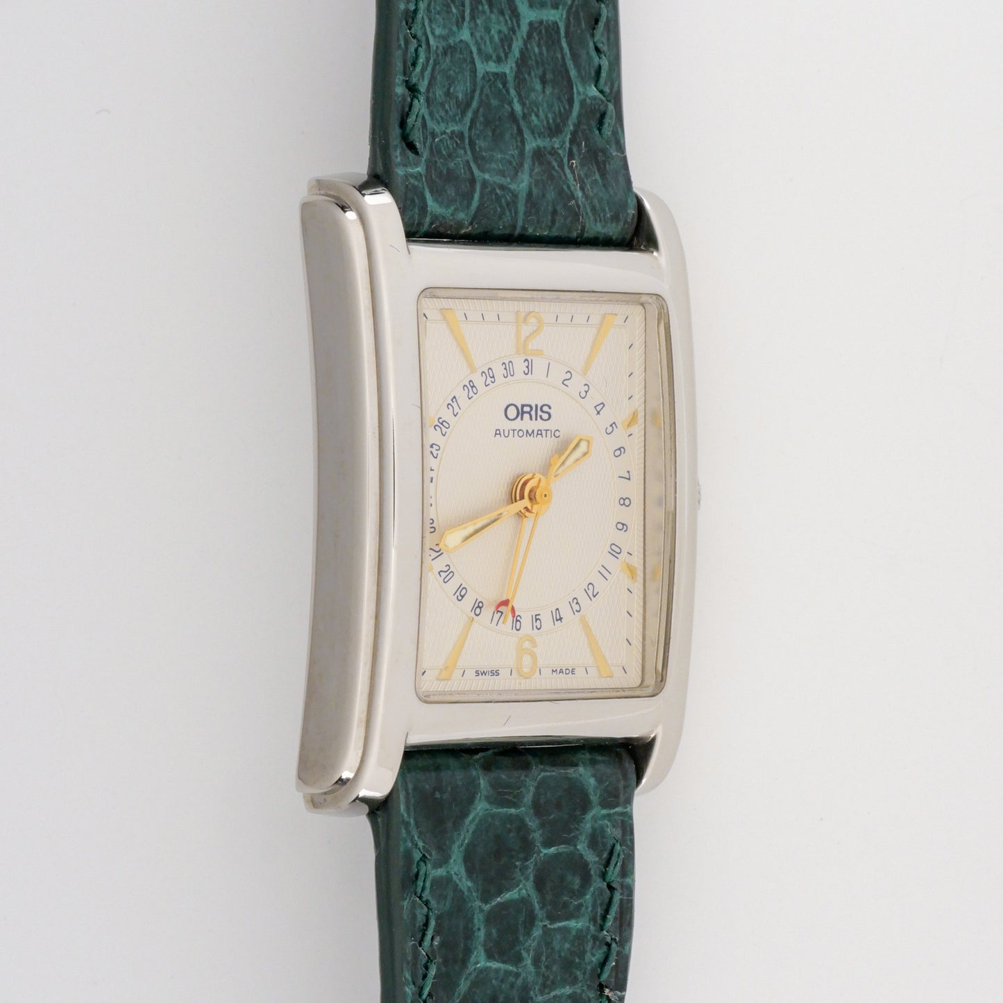 {FULL SET} ORIS RECTANGULAR POINTER DATE AUTOMATIC REF. 7460