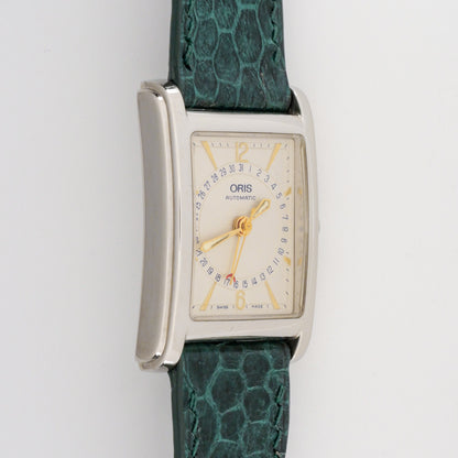 {FULL SET} ORIS RECTANGULAR POINTER DATE AUTOMATIC REF. 7460