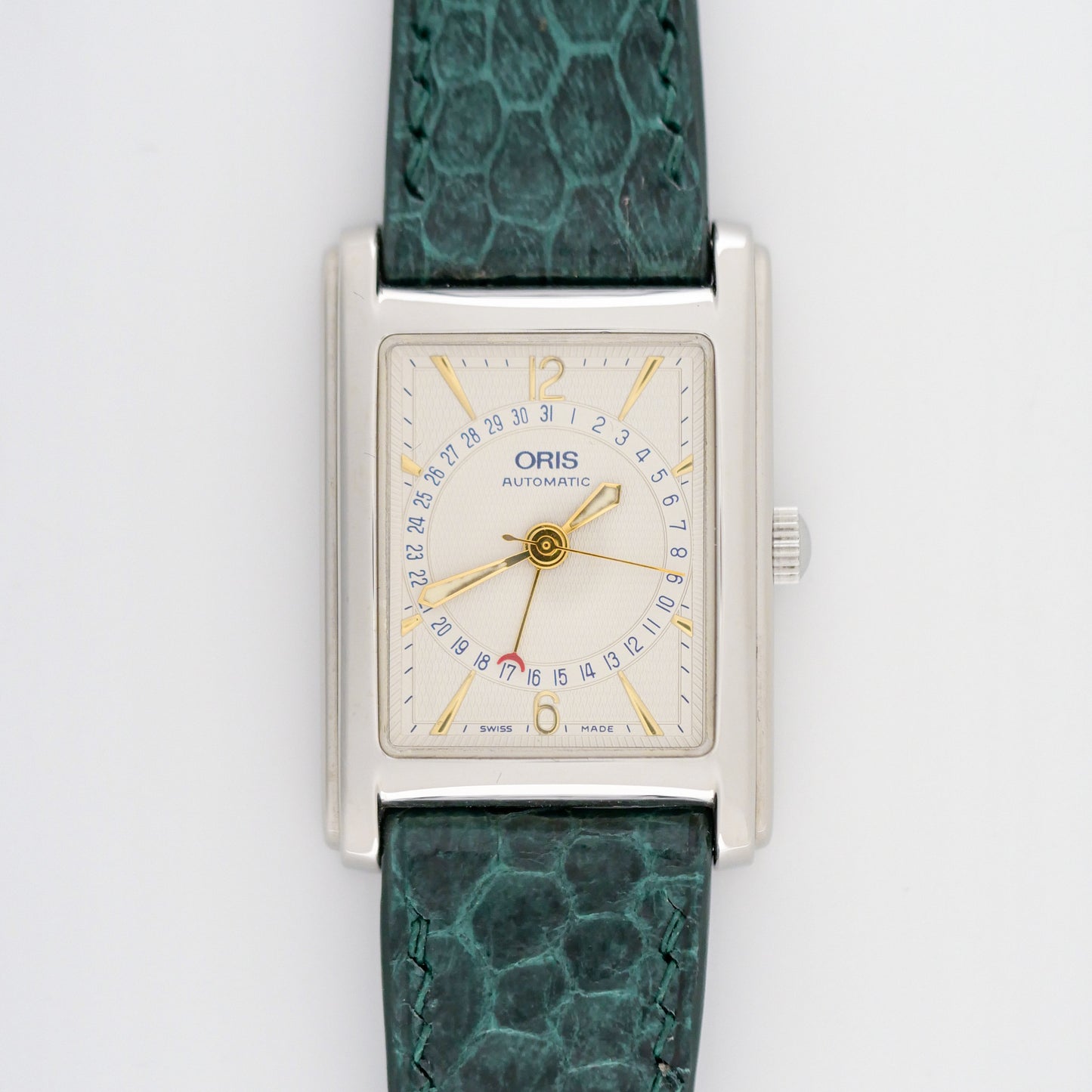 {FULL SET} ORIS RECTANGULAR POINTER DATE AUTOMATIC REF. 7460