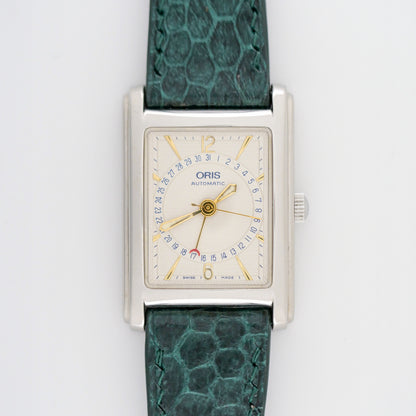 {FULL SET} ORIS RECTANGULAR POINTER DATE AUTOMATIC REF. 7460