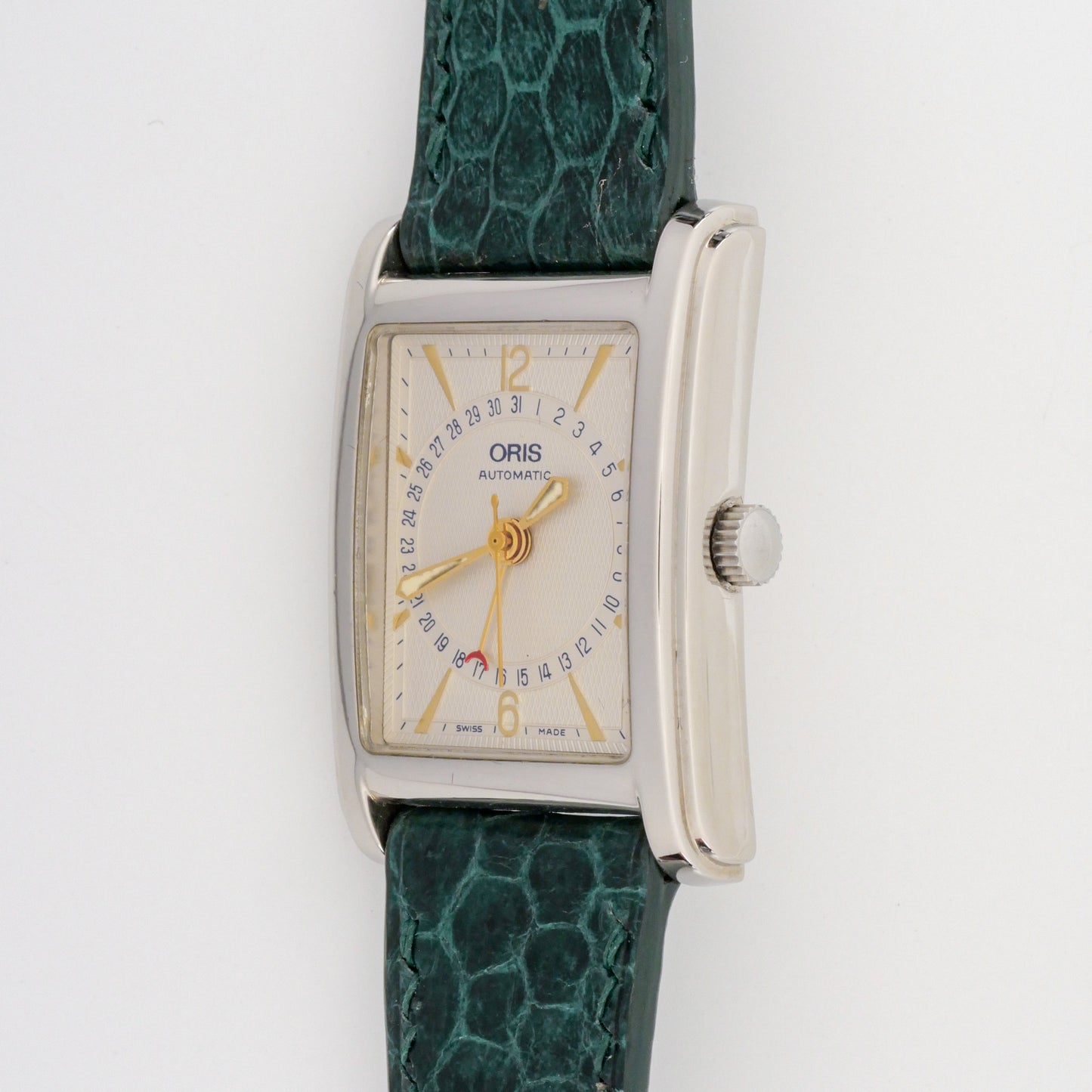 {FULL SET} ORIS RECTANGULAR POINTER DATE AUTOMATIC REF. 7460