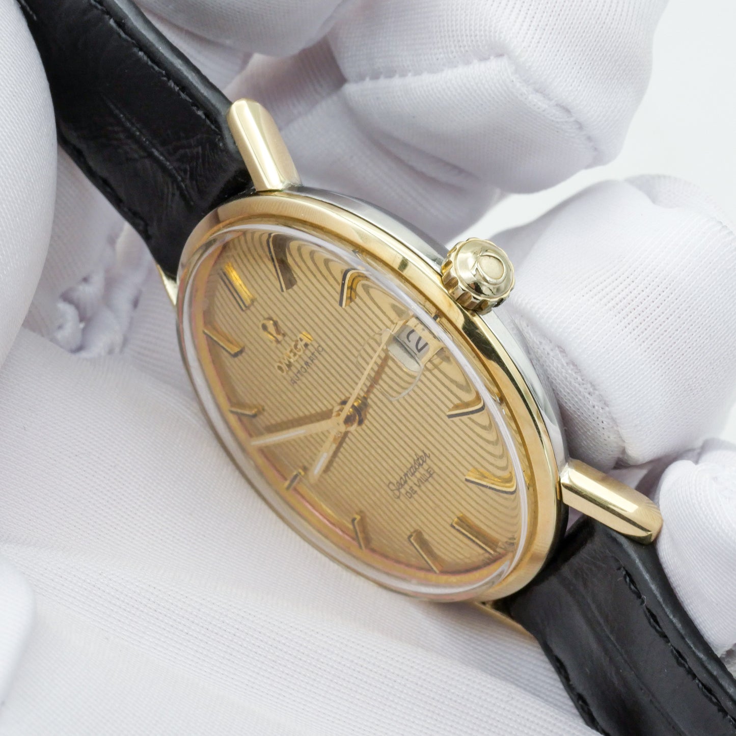 OMEGA SEAMASTER DE VILLE AUTOMATIC GOLD DIAL REF. 166.020
