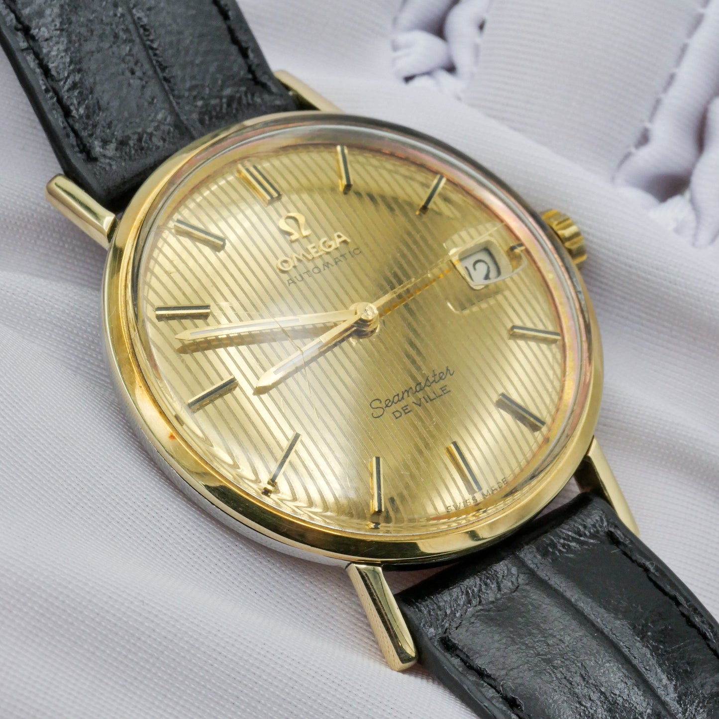 OMEGA SEAMASTER DE VILLE AUTOMATIC GOLD DIAL REF. 166.020