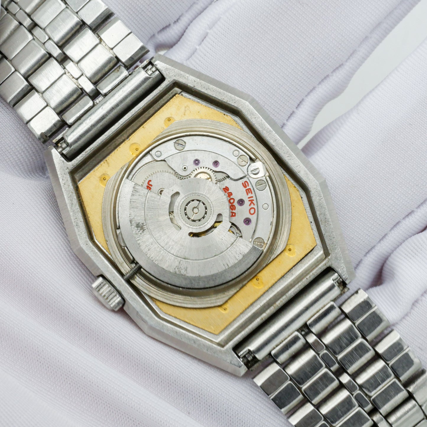 SEIKO CHARIOT AUTOMATIC FUMÉ BROWN LINEN DIAL REF. 2406-3030
