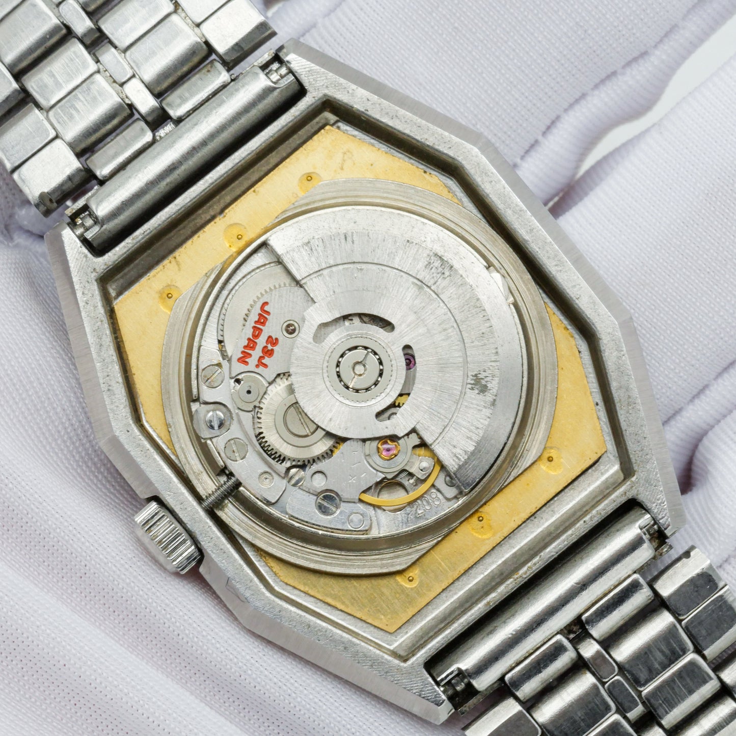 SEIKO CHARIOT AUTOMATIC FUMÉ BROWN LINEN DIAL REF. 2406-3030