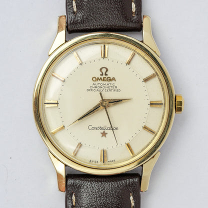 OMEGA CONSTELLATION "PIE PAN" CHRONOMETER AUTOMATIC GOLD CAPPED REF. 168.005