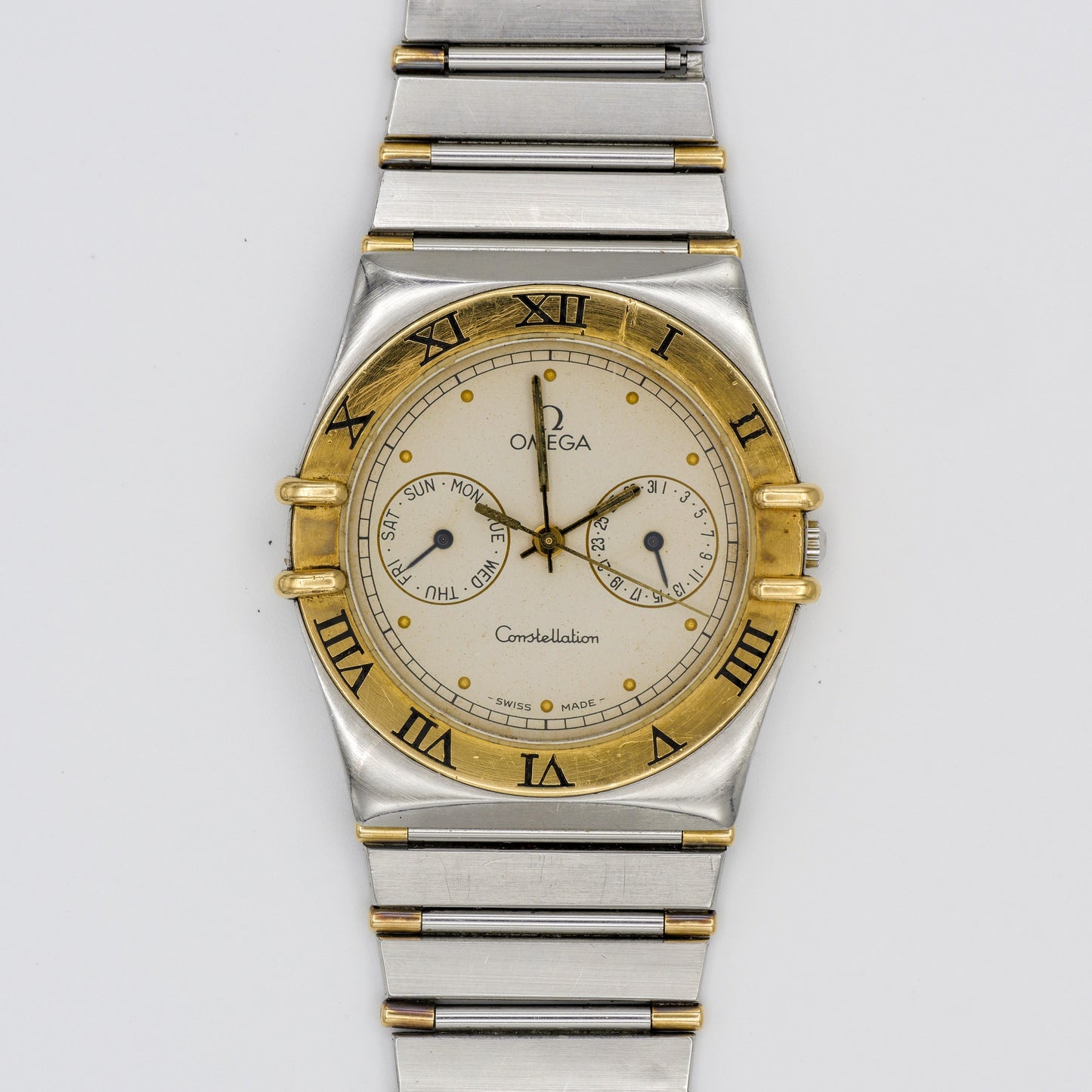 OMEGA CONSTELLATION DAY-DATE 18K YELLOW GOLD & STEEL REF. 396.1080