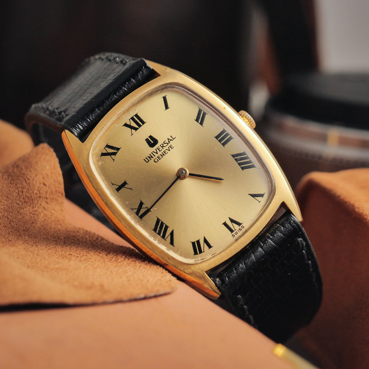 Montre De Poche Vintage Universal Genève Ref. 542134 - Mécanique Manuelle, Boîtier Doré Des Années 70
