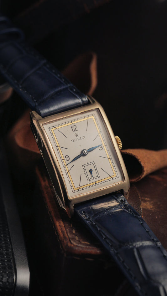 ROLEX 9K GOLD CASE ART DECO REF. 34-57313