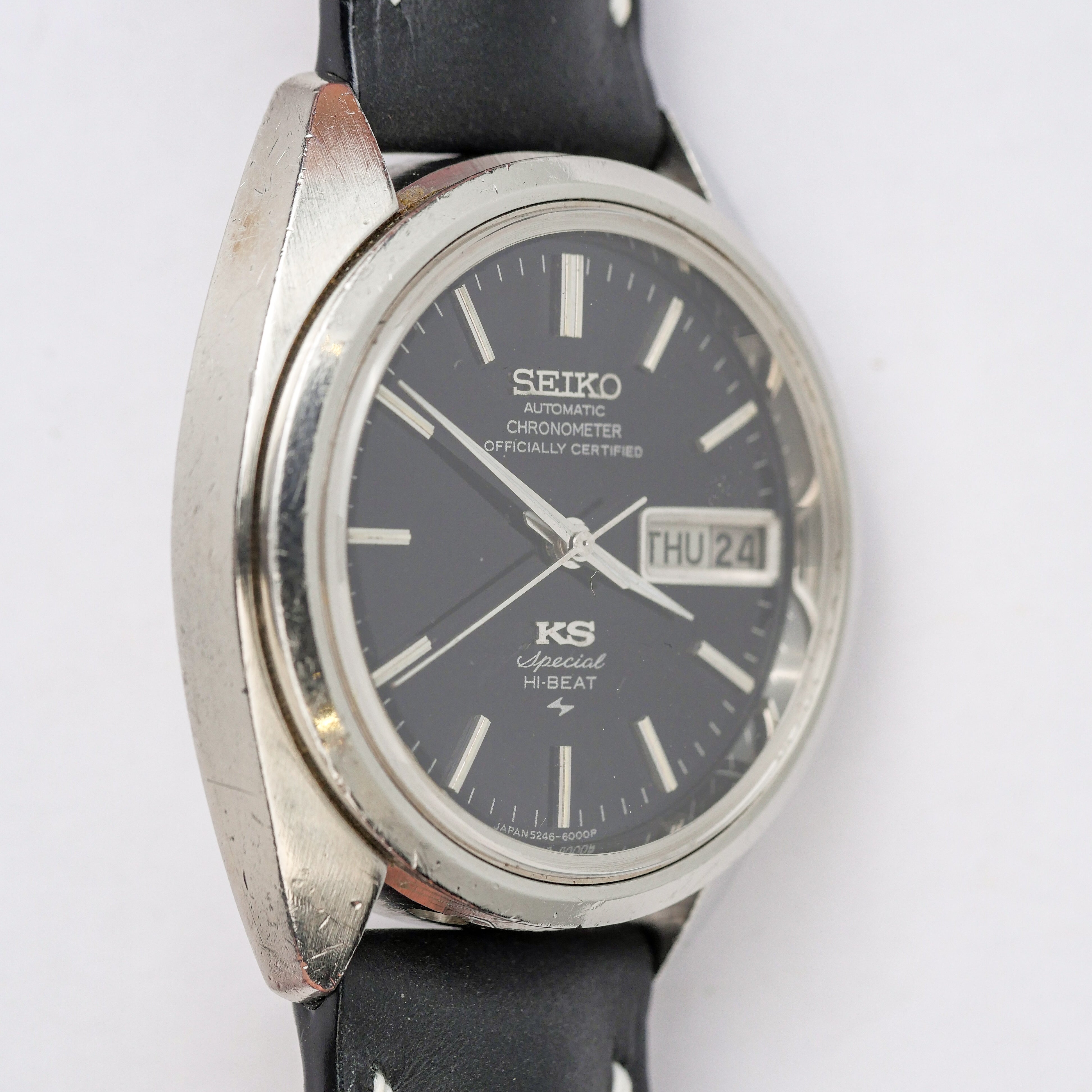 SEIKO KING KS AUTOMATIC HI-BEAT BLACK DIAL REF. 5246-6000
