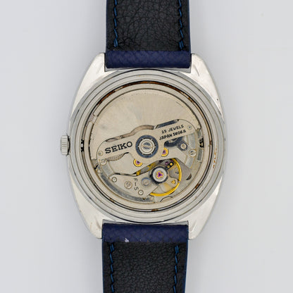SEIKO LORD MATIC LM 23 JEWELS AUTOMATIC FACETED CRYSTAL BLUE DIAL REF. 5606-7230