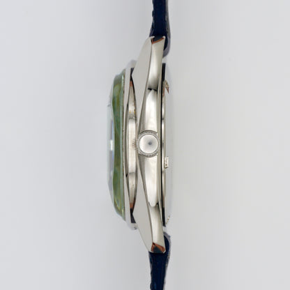 SEIKO LORD MATIC LM 23 JEWELS AUTOMATIC FACETED CRYSTAL BLUE DIAL REF. 5606-7230