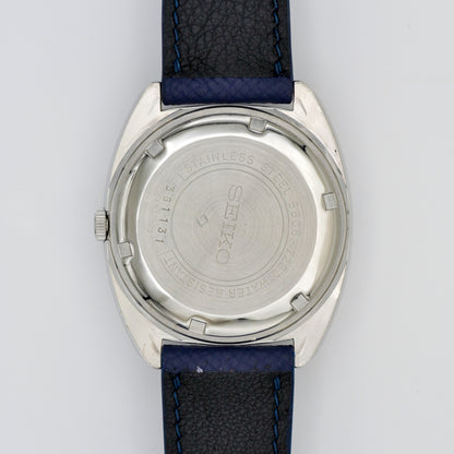 SEIKO LORD MATIC LM 23 JEWELS AUTOMATIC FACETED CRYSTAL BLUE DIAL REF. 5606-7230