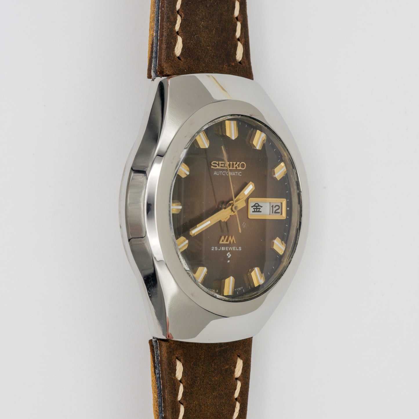 SEIKO LORD MATIC LM 23 JEWELS AUTOMATIC FACETED CRYSTAL REF. 5606-7360